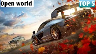 Top 5 high graphics open world car games for android ||  open world games for android