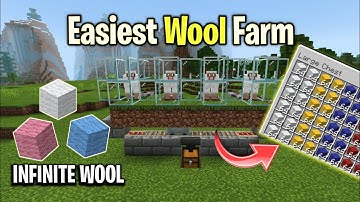 Easiest Auto Wool Farm Tutorial for 1.17 Minecraft PE/Bedrock Edition (MCPE,JAVA,Console)