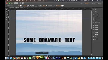Adobe Muse CC Parallax Scrolling Tutorial | Text Rising from Mountains