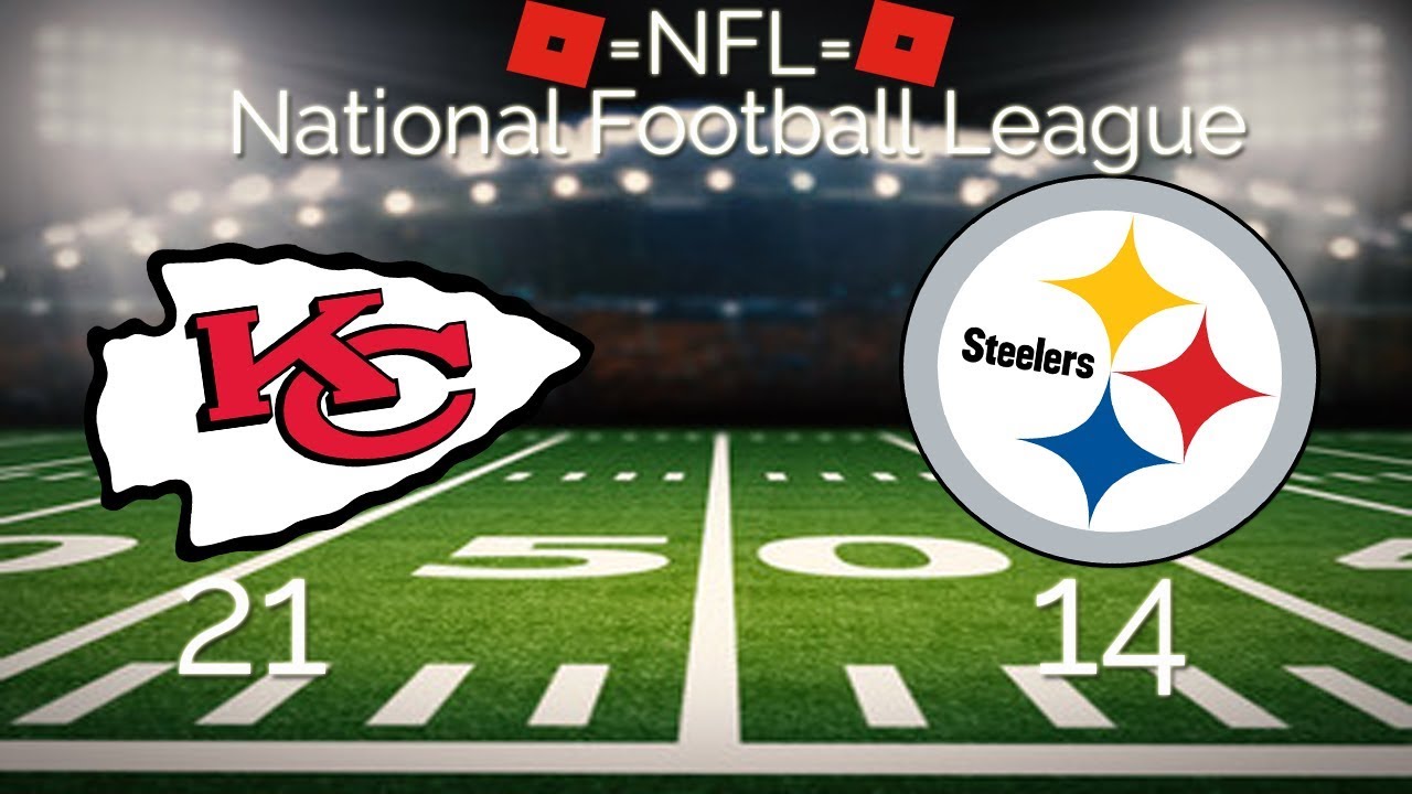 Nfl Roblox Football Highlights Pittsburgh Steelers Vs Kansas City Chiefs Youtube - roblox football jaguars vs steelers