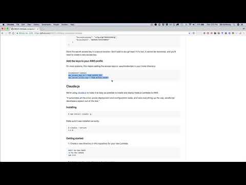 AWS Lambda - creating a new Lambda function