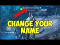 How To Change My Name In Fortnite