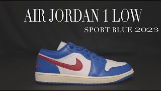 Air Jordan 1 Low Sport Blue 2023(On Feet)