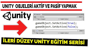 25-Oyun Objelerini Aktif Ve Pasif Yapmak | Unity Dersleri Türkiyedeki En Detaylı Eğitim