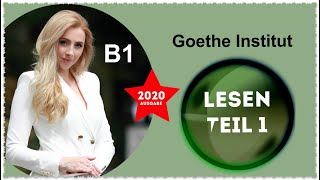 Neue Ausgabe 2020 - Goethe Zertifikat B1 - Lesen Teil 1