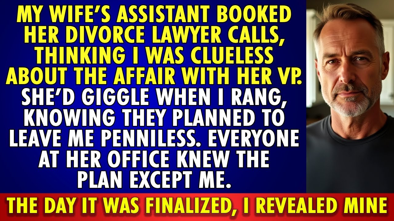 Assistant booked WIFE’s DIVORCE LAWYER; they planned me PENNILESS—on final DAY I REVEALED my PLAN.
