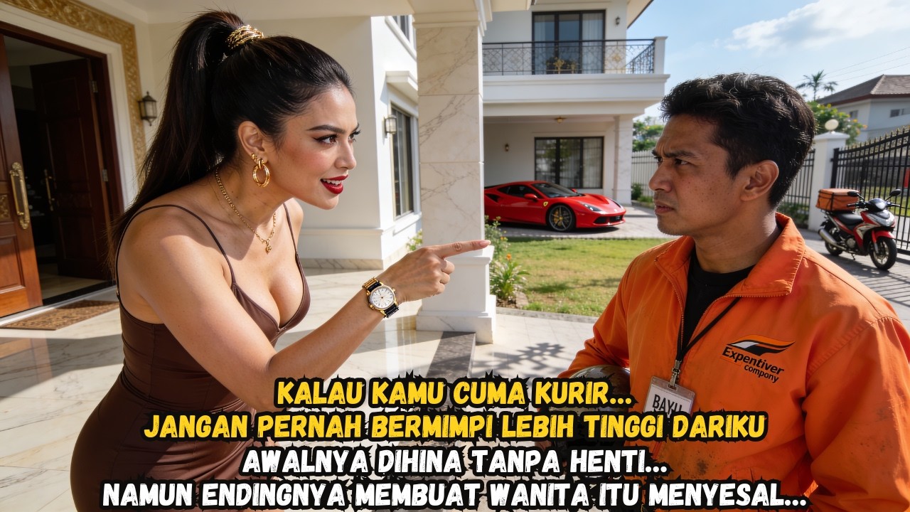 Menghina Kurir di Depan Rumah Mewahnya… Tapi Identitas Aslinya Mengejutkan!