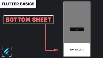 Flutter Tutorial - Bottom Sheet in Flutter