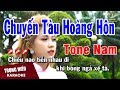 Karaoke Chuyến Tàu Hoàng Hôn Tone Nam Nhạc Sống | Trọng Hiếu