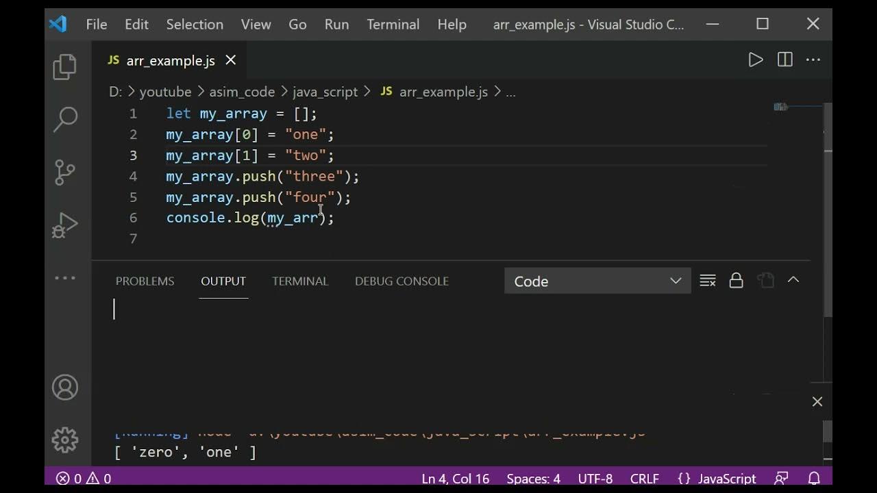 Js array add. Append js. remove first array element js. clear element js.