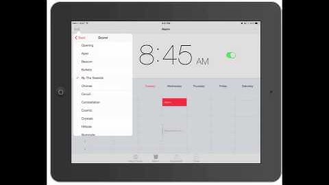 How to use the Clock in iOS 7