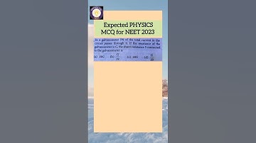Expected physics mcq with answer and explanation by J Akhter Sir for NEET UG 2023 physics #Shorts