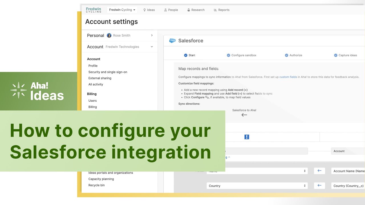 Aha! Ideas | How to configure your Salesforce integration - YouTube