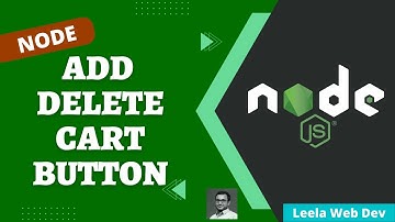 35. Add Delete Cart button and delete the cart product in cart page Express Node App - NodeJS