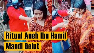 Viral video Ritual Ibu Hamil Mandi Belut di jawa barat