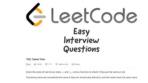 Leetcode - Same Tree (Kotlin)