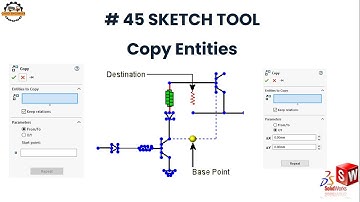 How to use Copy Entities in 2D & 3D Sketches in SolidWorks