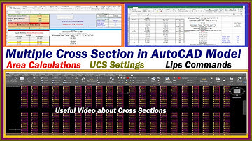 How to Draw Multiple Cross Section in AutoCAD Model.