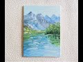 Живопись маслом Горный пейзаж / Oil painting Mountain landscape.