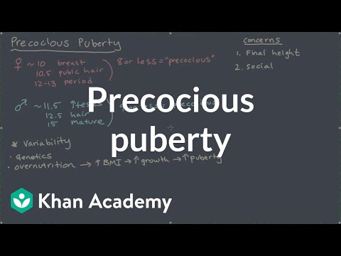 Precocious puberty | Miscellaneous | Heatlh & Medicine | Khan Academy