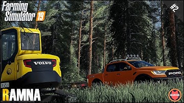 Logging in Volvo ECR580 and a new skid loader ⭐ Ramna #2 ⭐ Farming Simulator 19 Timelapse