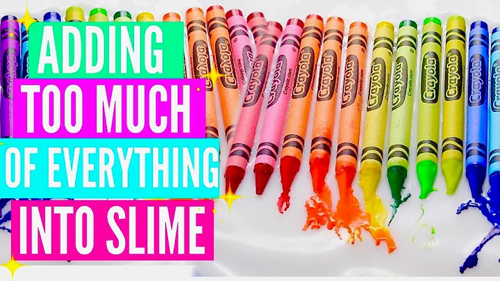 ADDING TOO MUCH INGREDIENTS INTO SLIME! Adding Too Much Of Everything Into SLIME!