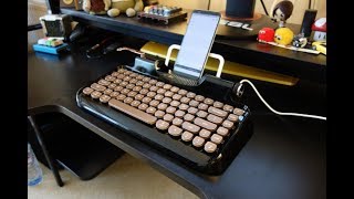 Rymek Review - A Retro Bluetooth Mechanical Keyboard - By TotallydubbedHD