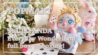 POPMART SKULLPANDA Everyday Wonderland series full box unboxing!