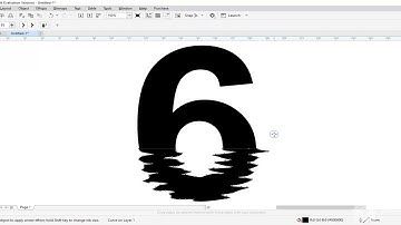 Create water Reflection Text Effect In Corel draw