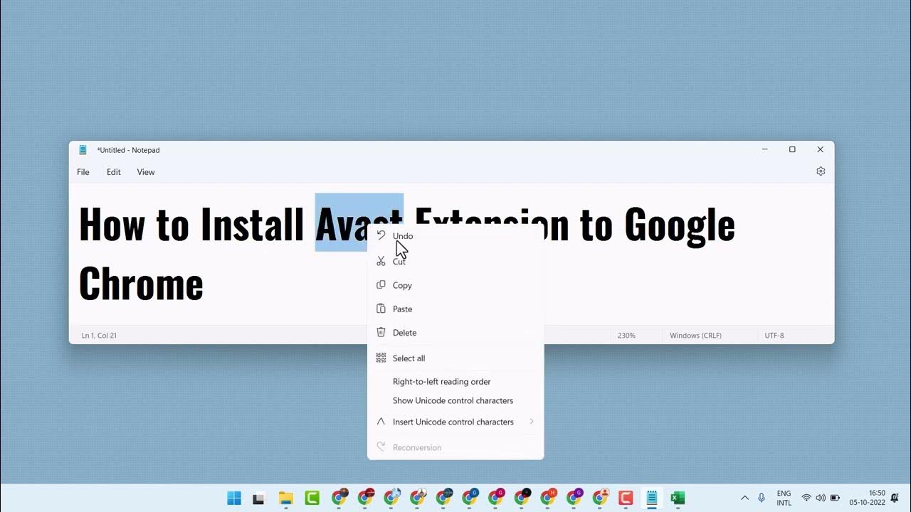 How to Install Avast Extension to Google Chrome YouTube