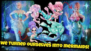 Rachel Maksy and I turn ourselves into SHINY MERMAIDS~