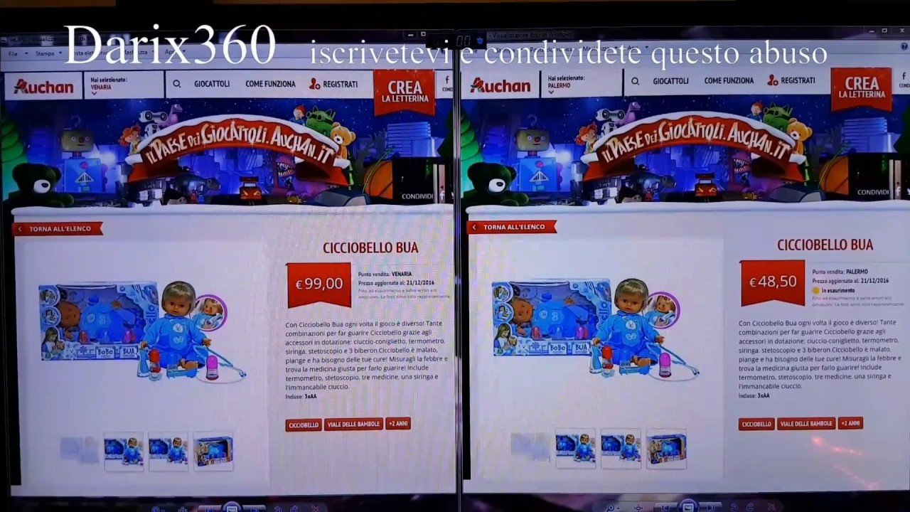 cicciobello unicorno auchan