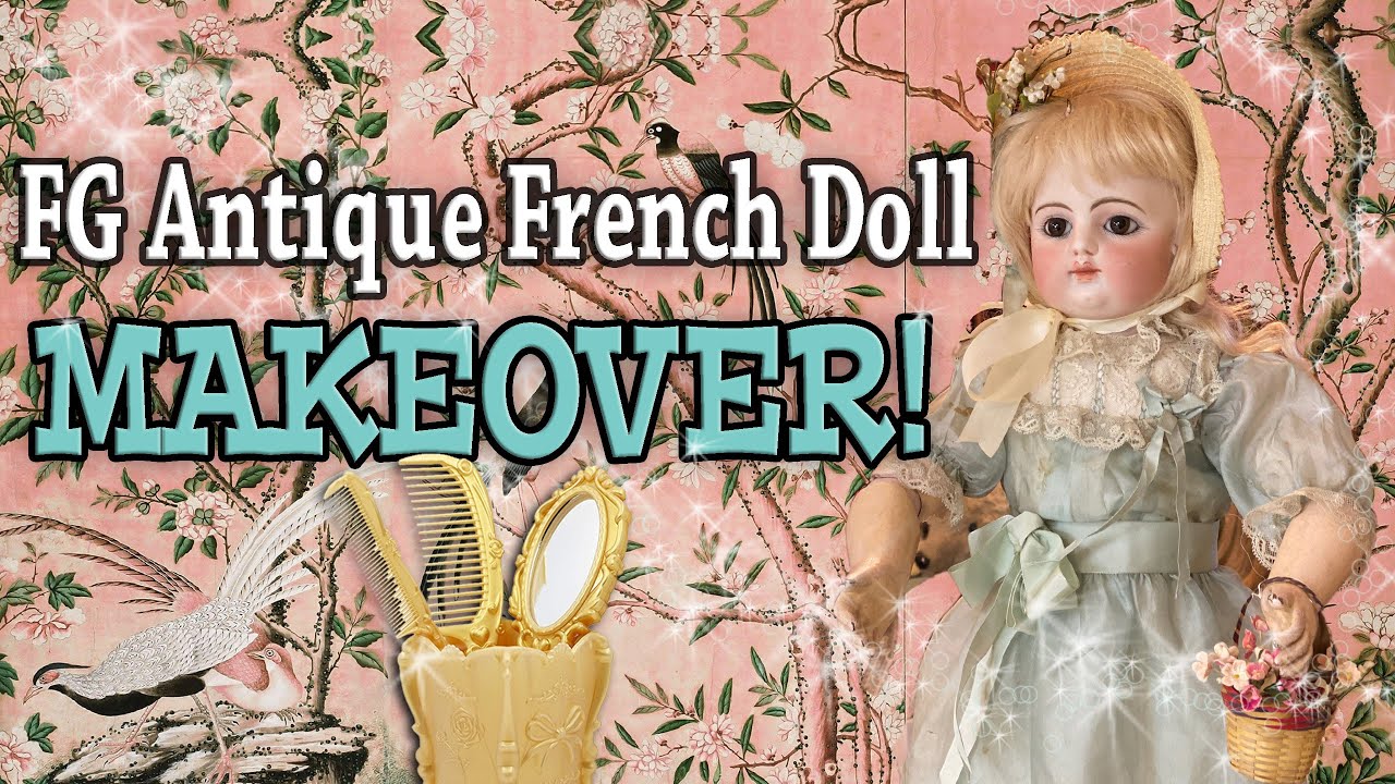 1880'S ANTIQUE FRENCH DOLL MAKEOVER | RACHEL HOFFMAN'S DOLL SHOP