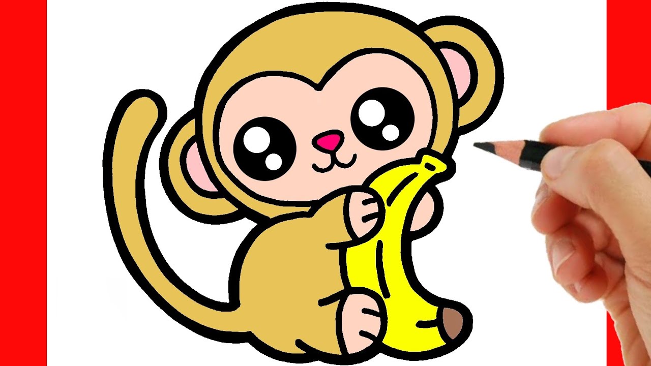 How to draw a Monkey  Easy Drawings for Kids  YouTube