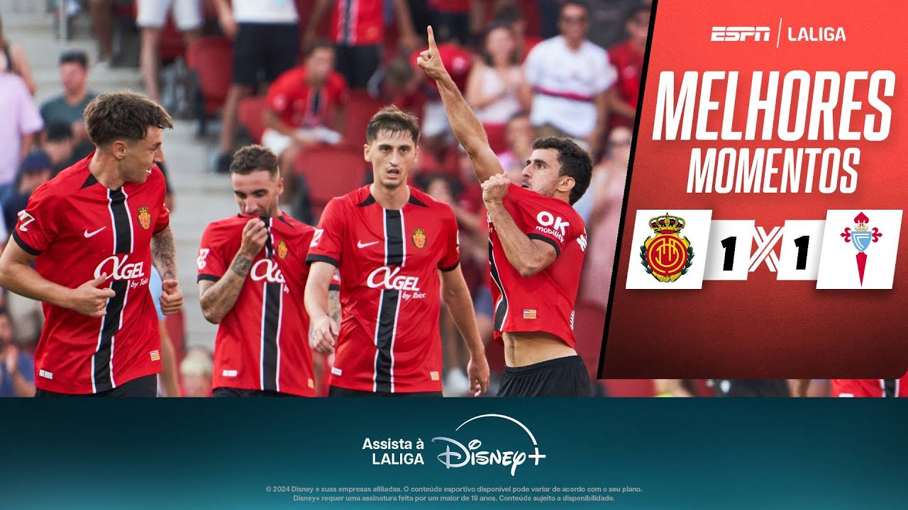 MALLORCA e CELTA empatam pela LA LIGA em jogo marcado por GOLAÇO; VEJA os melhores momentos