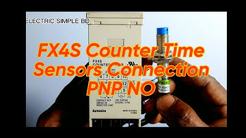 Fx4s Counter Timer Autonics Sensors Connection NPN NO Sensors In Bangla