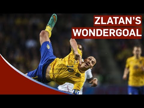 Zlatan Ibrahimovic Scores Amazing 30-yard Bicycle-kick vs England | Sweden 4-2 England