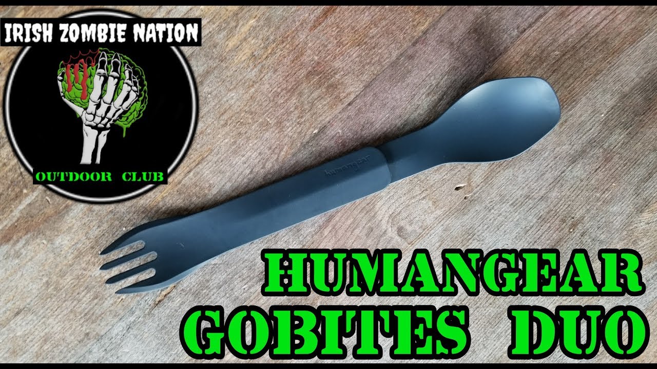 Humangear GoBites Duo - Lightweight Budget Detachable Long Spoon/Fork for Backpacking and Camping