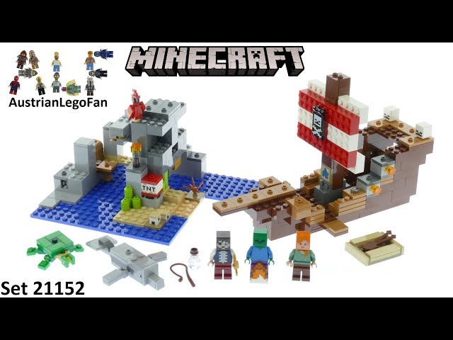 Lego Minecraft 21152 The Pirate Ship Adventure - Lego 21152 Build YouTube