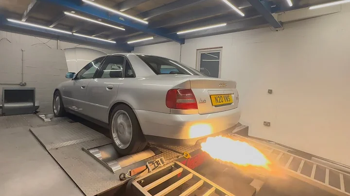 AUDI A4 B5 1.8T 20V QUATTRO PTE 6766 FLAT SHIFT AT 8300 TEST.  FLAMES 🔥
