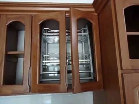 Cocina integral totalmente en madera youtube Imagenes de cocinas integrales de concreto con madera