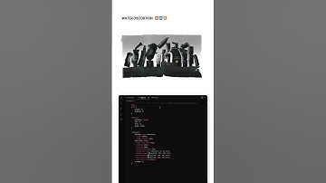 🔥WATER DISTORTION using HTML and CSS | javascript | code buzz | web development | #coding