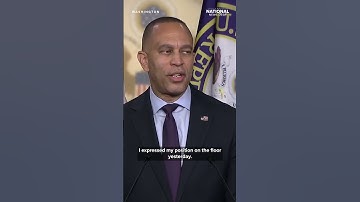 Jeffries claps back after reporter interrupts