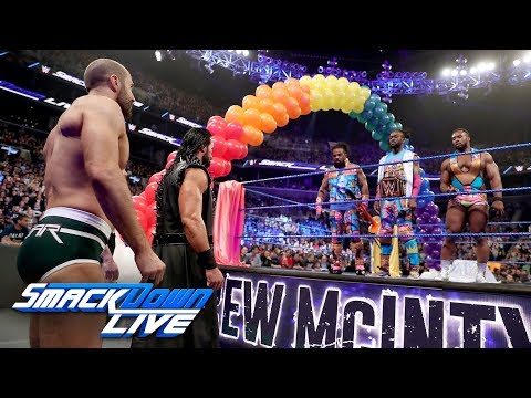 The Bar & Drew McIntyre crash Kofi Kingston's WWE Title celebration: SmackDown LIVE, April 9, 2019