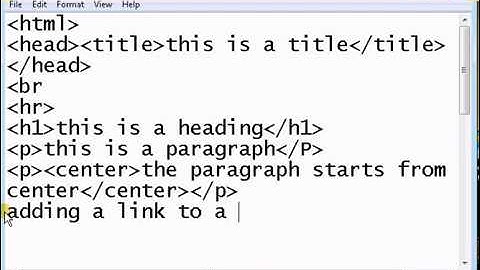 how to make a website using notepad