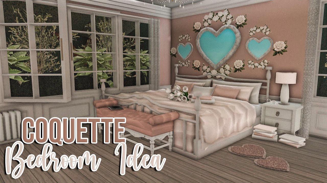 ROBLOX | Bloxburg Coquette Bedroom Idea Speedbuild | Tutorial | Ellvoi ...