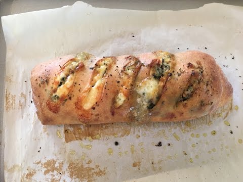 Kale, Goat Cheese, and Mushroom Stromboli Recipe