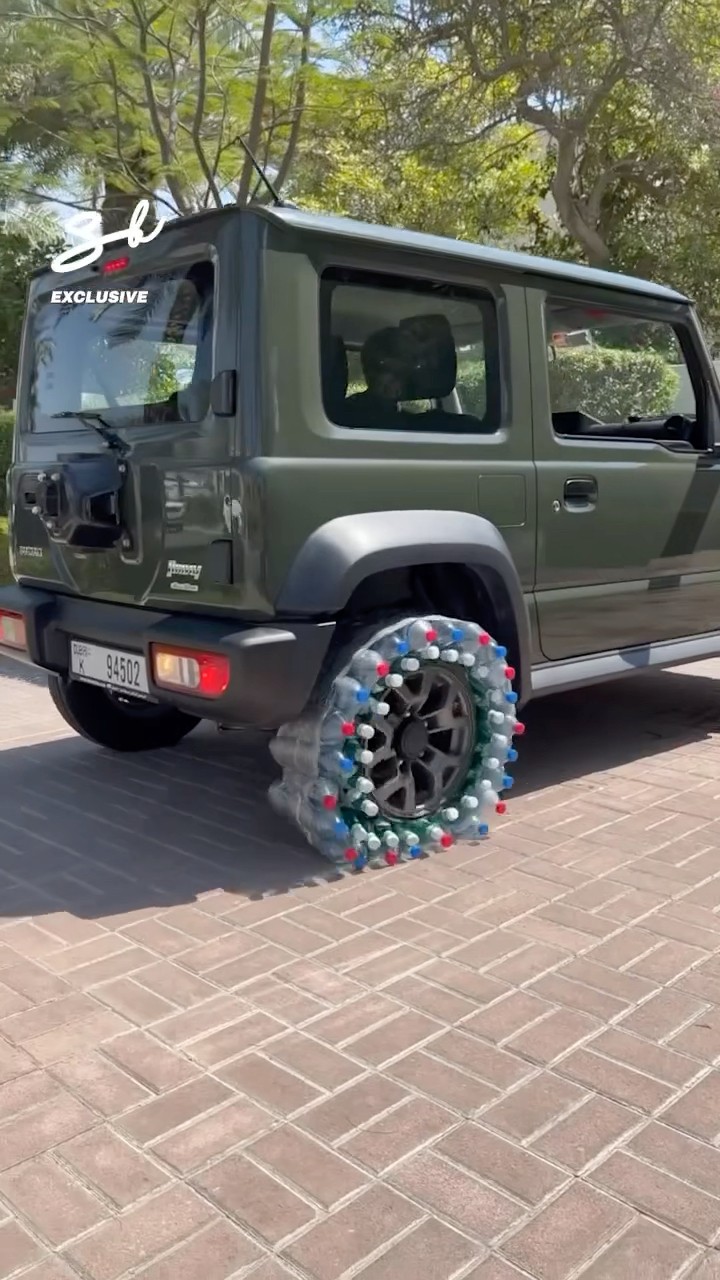 We made a wheel out of PLASTIC bottles! ? #plastic #wheels #vehicles