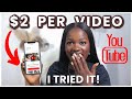 Earn 2 every minute for watching youtubes on this secret website