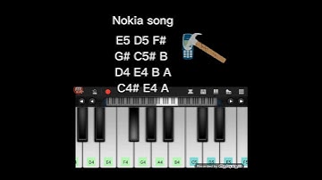 Nokia song on piano 🎹 tutorial